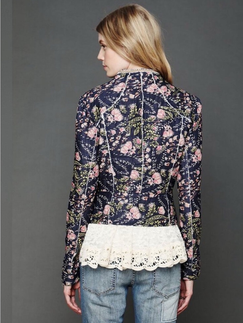 Free People floral quilted jacket - Picture 2 of 5